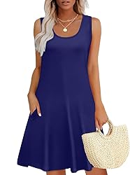 WEESO Spring Dresses for Women 2025 Loose Crew Neck