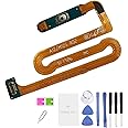 Galaxy A12 Replacement Power Button Parts,A12 Fingerprint Sensor Home Button Flex Cable Replacement Parts for Samsung Galaxy a12 A125U A125F [M12S] 6.5 Inches (Black)