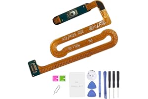 MFLDSFLHM Galaxy A12 Replacement Power Button Parts,A12 Fingerprint Sensor Home Button Flex Cable Replacement Parts for Samsung Galaxy a12 A125U A125F [M12S] 6.5 Inches (Black)