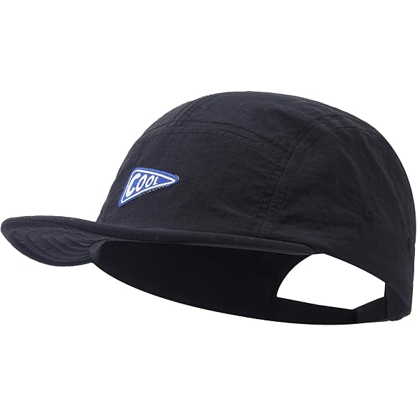 Clakllie Quick-Dry Running Hat – Reflective 5-Panel Flat Brim, Adjustable, Lightweight