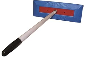 SnoBrum Original Snow Removal Tool with 27" to 46" Compact Telescoping Handle- Remove Snow from Vehicles, awnings, Pool/hot t