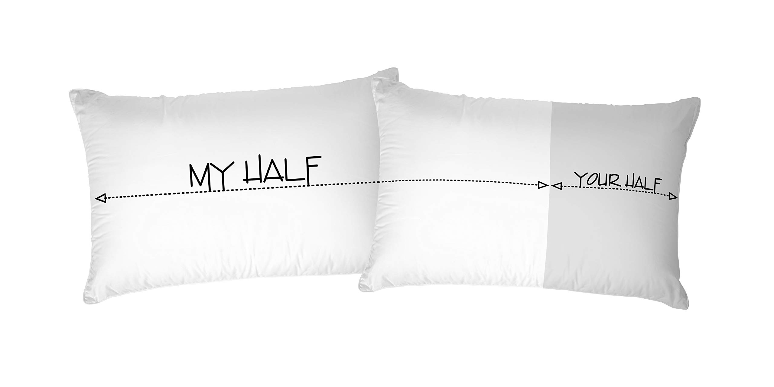 Italian Bed Linen Pair Digital Print Pillowcases, Cotton, Printed-24, 52 x 82 cm — image 1