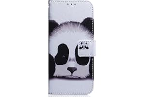 XYX Wallet Case for iPod 5/6/7,[Panda][Wrist Strap] Premium PU Leather Wallet Case with Card Slots for iPod Touch 5/iPod Touc