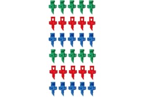 WWAHUAYUAN 180 Pcs Atomizing Garden Sprinklers Sprayers Aeroponic Nozzle Refraction Garden Watering Irrigation Heads Misting Sprayer Nozzle Fog Sprinkler Gardening Lawn Micro-Sprayers System(90/180/360 Degree)