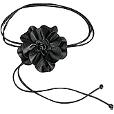 CaySep Women Boho Dress Belts Flower Waist Belt PU Leather Rope Floral Waist Band Skinny Belt for Dress Shirts