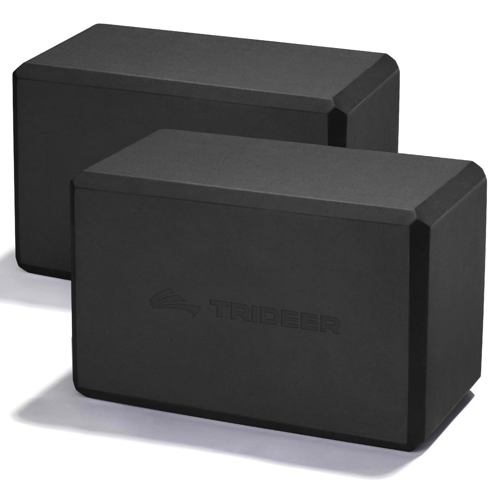 Trideer Yoga Block, Soft Non-Slip Surface Foam Premium Blocks, Supportive, Lightweight, Odor Resistant, Yoga Accessories for Pilates Meditation General Fitness Stretching Toning, 2 Pakc Grass Green