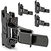 FUNY 4 Pack E-Track Tool Holders, E Track Accessories Large Opening for Enclosed Trailer to Keep Shovels, Rakes, Broom E Trac