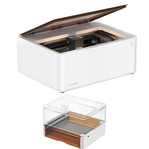 xTool M1 Class 1 10000mW Laser Engrave & M1 Riser Base Bundle, Compact ...