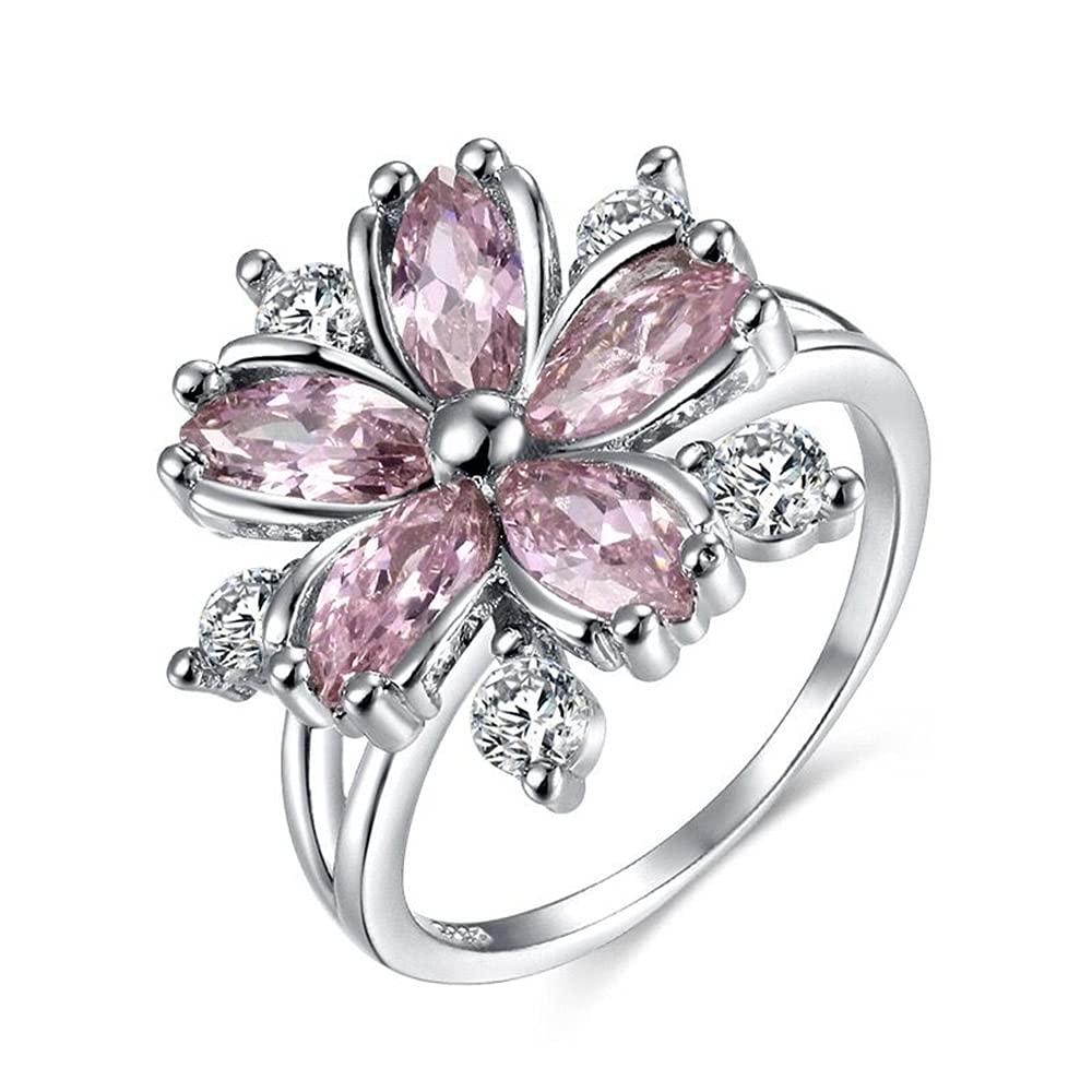 Luxury 925 Sterling Silver Womens Ring Shiny