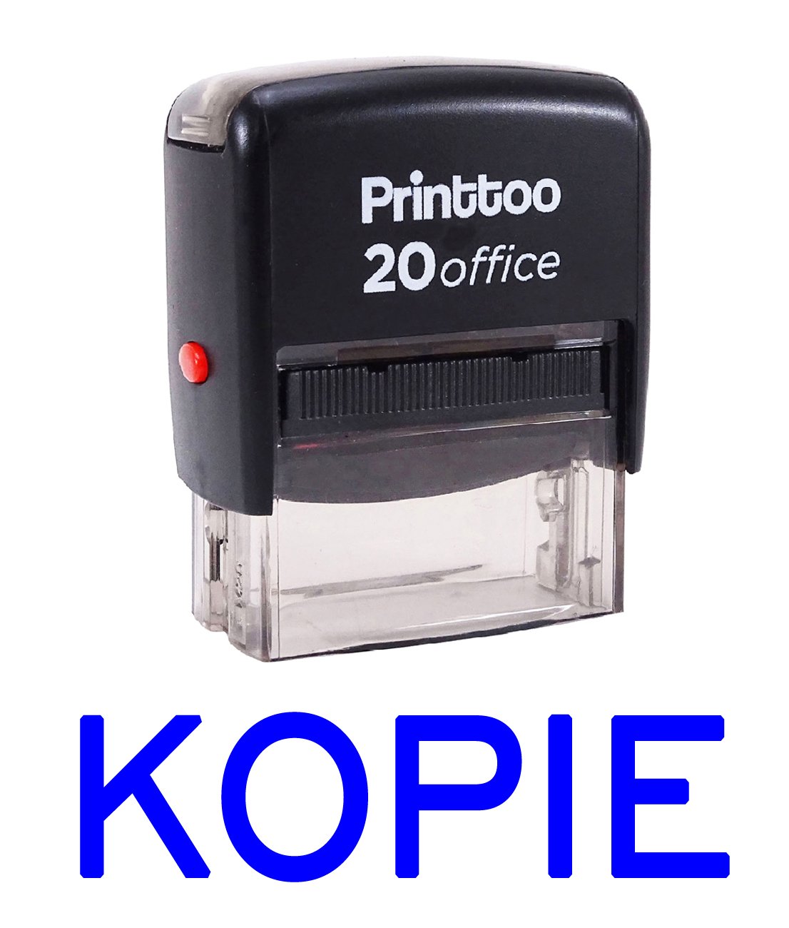 Printtoo Self-Inking Copie Stamp Office Stationary Printed Stamp Ink Colour Available 14 mm x 38 mm (ungefähr) blue
