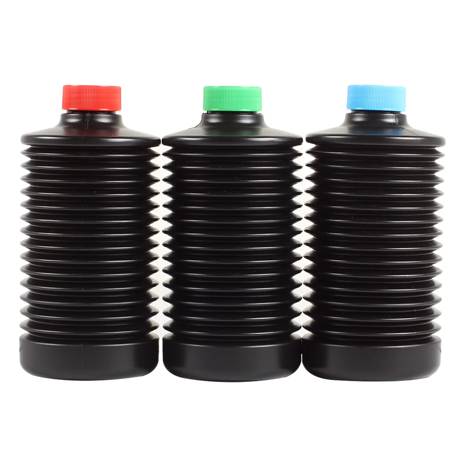 Photo 1 of eTone 3X 1000ml Collapsible Darkroom Chemical Storage Bottles Foldable Liquid Container Film Photo Developing Processing Equipment Anti Oxidation Storage Laboratory Accessories