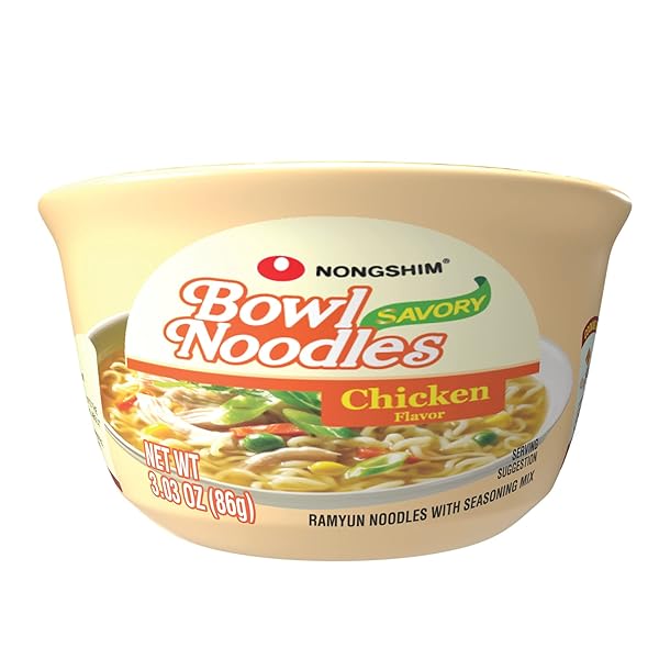 NONGSHIM SAVORY CHICKEN NOODLE SOUP INSTANT RAMEN, 12...