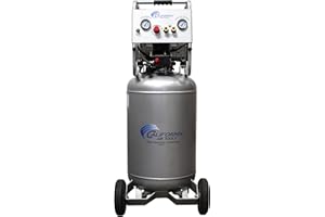 California Air Tools 20020AD 2.0 HP Ultra Quiet and Oil-Free Air Compressor with Wheels, 20 Gallon Tank Capacity, 70 dB Noise Level, Electric, Portable, with Automatic Drain Valve