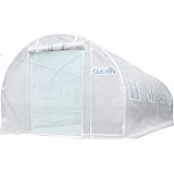 Quictent Upgraded 20’x10’x7’ Portable Greenhouse 2 Zipper Mesh Doors 7 Crossbars Large Walk-in Heavy Duty Green Gardening Pla