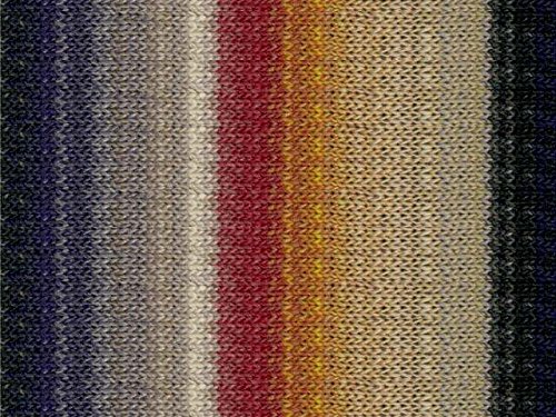 Noro Shiro, 13 - Black-Grey-Taupe-Camel-Brick-Blue