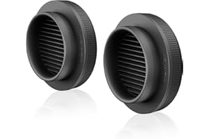 AC Infinity Grow Tent Duct Vent, 2 Pack – Light-Blocking Twist-On Air Vents with Built-in Adapter, Insect & Dust Filter, High Airflow, Fits Standard 8-Inch Duct Ports