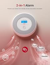 X-Sense Wi-Fi Smoke CO Alarm English Voice Alerts Smart Home Replaceable view 3