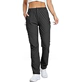 SPOSULEI Womens Summer Lightweight Pants Outdoor Nylon Quick Dry Travel Golf Hiking Sweatpants with Zipper Pockets