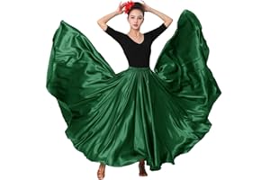 SANCAN Womens Full Ankle Length Retro Long Maxi Tea Skirt for Dance Halloween Costume Party Cosplay Renaissance Festival Faire