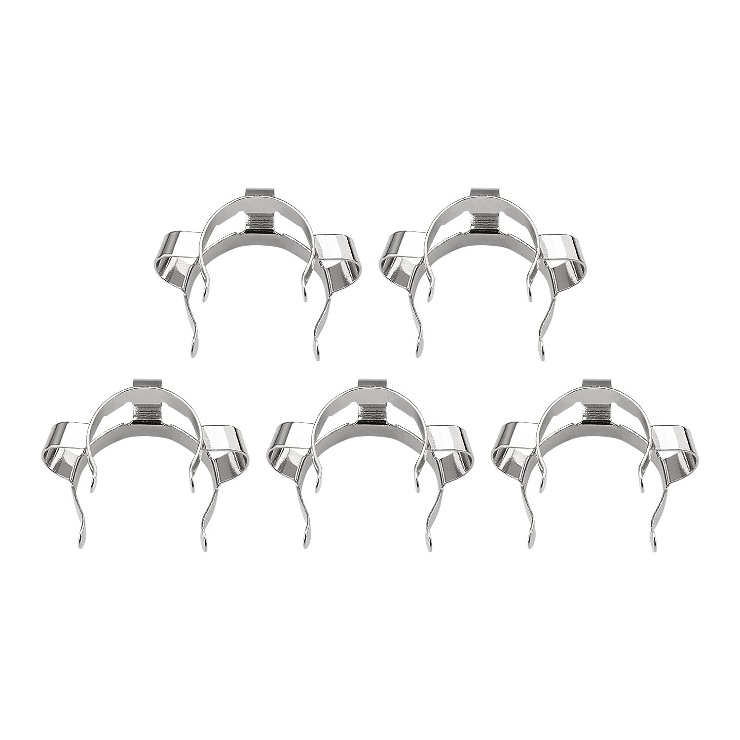 stonylab Metal Joint Clips, 5 pcs 19 mm Lab Keck Clamp #19 Keck Clips for 19/22 Glass Ground Joint Lab Accessory