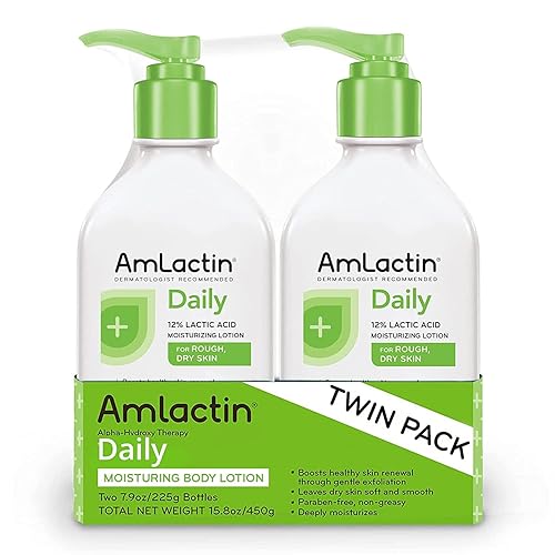 AmLactin Daily Moisturizing Lotion for Dry Skin 7.9 oz Pump Bottles