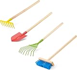Toyrific Little Roots 4 Piece Long Handle Garden Tool Set for Kids