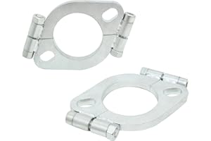 JEVA 2" inch Exhaust Flange Flat Oval Split Repair Replacement 2 pack