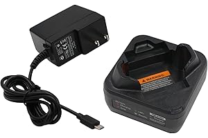 KASLNOUO BT90 Battery Charger Compatible with Motorola SL300 DLR1060 DLR1020 BT60 SNN5819B HKNN4014A HKNN4013B CLP1010 Radio PMLN7109A Charger