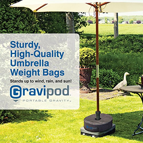 Gravipod 18" Round Umbrella Base Weight Bag Up to 85 lbs. Pricepulse