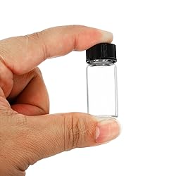 PATIKIL 5mL Reagent Media Bottle, 10 Pack Round