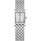 MASTOP Gold Watches for Women Vintage Rectangle Quartz Watch 30M Waterproof Stainless Steel Bracelet Adjustable Ladies Wristwatch