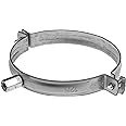 4" Inch Pipe Clamp - Galvanized Pipe Hanger - 4 Inch Conduit Mounting Clamp - Pvc Tube Brackets - Metal Pipe Clamps - Tube Wall Mounting Bracket Clamp - Rigid Conduit Holder