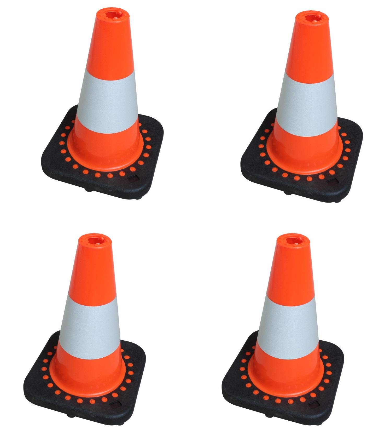 SNS SAFETY LTD TC-30Fx4 Flexible Safety Traffic Cone 30 cm (Pack of 4pcs)