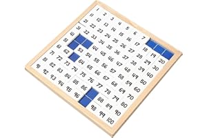 LLTCMAOYI Montessori 1-100 Continuous Board Mathematics Teaching AIDS, Kids's Preschool Education Toys