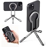 WUXINDS Ultra-Light and Portable Magnetic Pocket Foldable Tripod for iPhone 17/air/16/15/14/13/12Plus, Pro,Pro Max Series，Multi-Purpose Phone Stand for iPhone