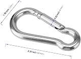 KOHAND 12 M6 Stainless Steel Spring Link Heavy Duty Snap Hooks Quick Connector view 2
