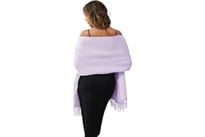 CHUNG Women Soft Cashmere Feel Scarf Blanket Pashmina Shawl Cold Weather Fashion Solid Scarves