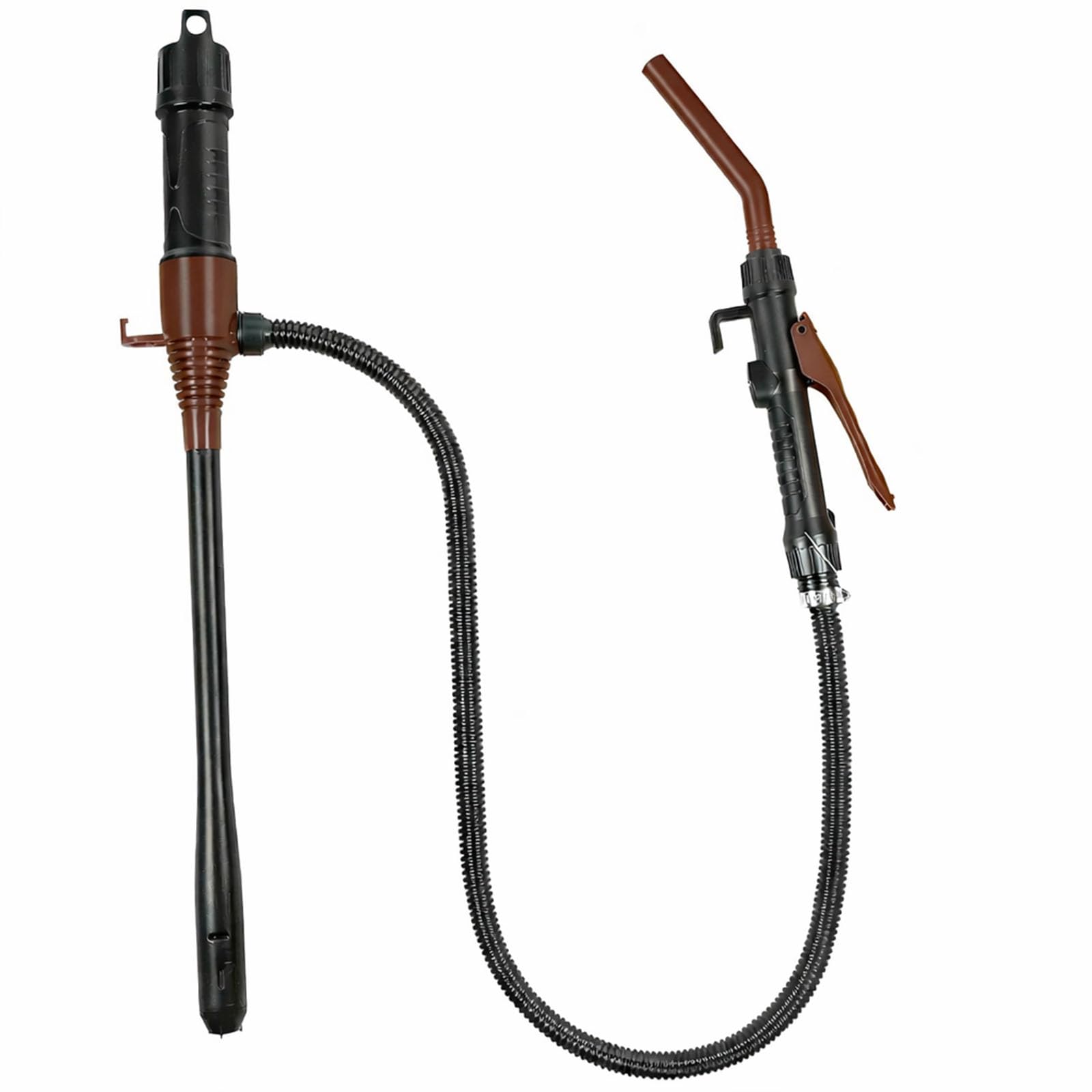 Photo 1 of 3GPM Portable Fluid Transfer Siphon Pump with Oil Pipeline(Orange Red)