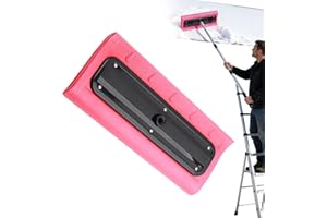 Snow Roof Rake Head, Foam Broom Scraper Pusher, Lightweight Foam Head Snow Broom, Safe Ground Level Roofs & Gutter Cleaning T