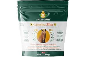 Smart Earth Camelina Plus - Gastric Wellness Horse Supplement Powder - Gut Health Horse Supplies - Digestion Support for Hors