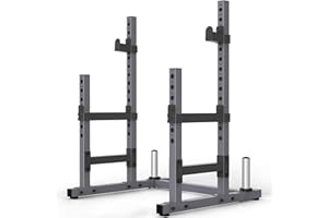 PASYOU Squat Rack for Home Gym with Max Load 1800 lbs for Bumpers and 600 lbs for J Hooks (Model:SR30)