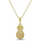 Pineapple Pendant Necklace, Pineapple Necklace, Fruit Pendant, Tropical Necklace, Silver Necklace, Handmade Jewelry, Silver Jewelry, Gift for All