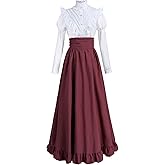 CR ROLECOS Victorian Dress Edwardian Renaissance Costume Women Medieval Vintage