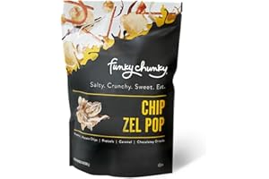 Funky Chunky | Gourmet Chocolate Popcorn Snacks | Chip Zel Pop Flavor | 19oz Large Bag