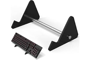 YIMAGUJRX RUNJRX Keyboard Stands 1-Tier, Mechanical Keyboard Acrylic Display Stand, Black Acrylic Keyboard Stand, Holder Stand for Gaming Keyboards(1Pcs)