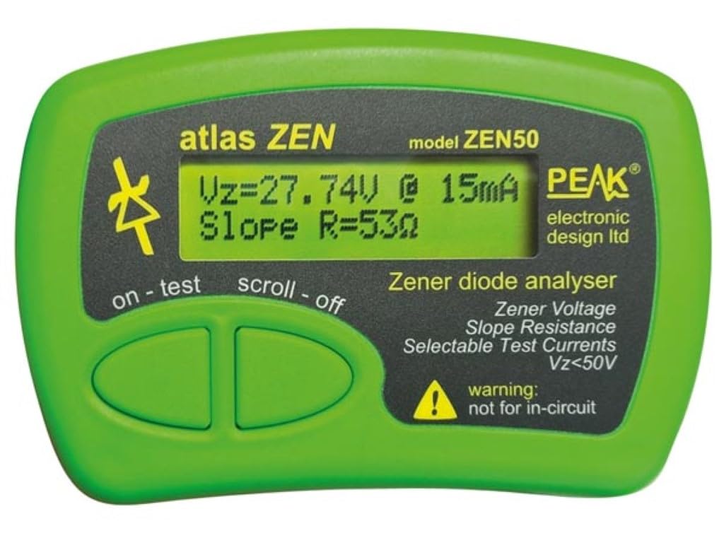 Velleman Analyser Atlas Zen – ZENER DIODES (0 – 50 V)