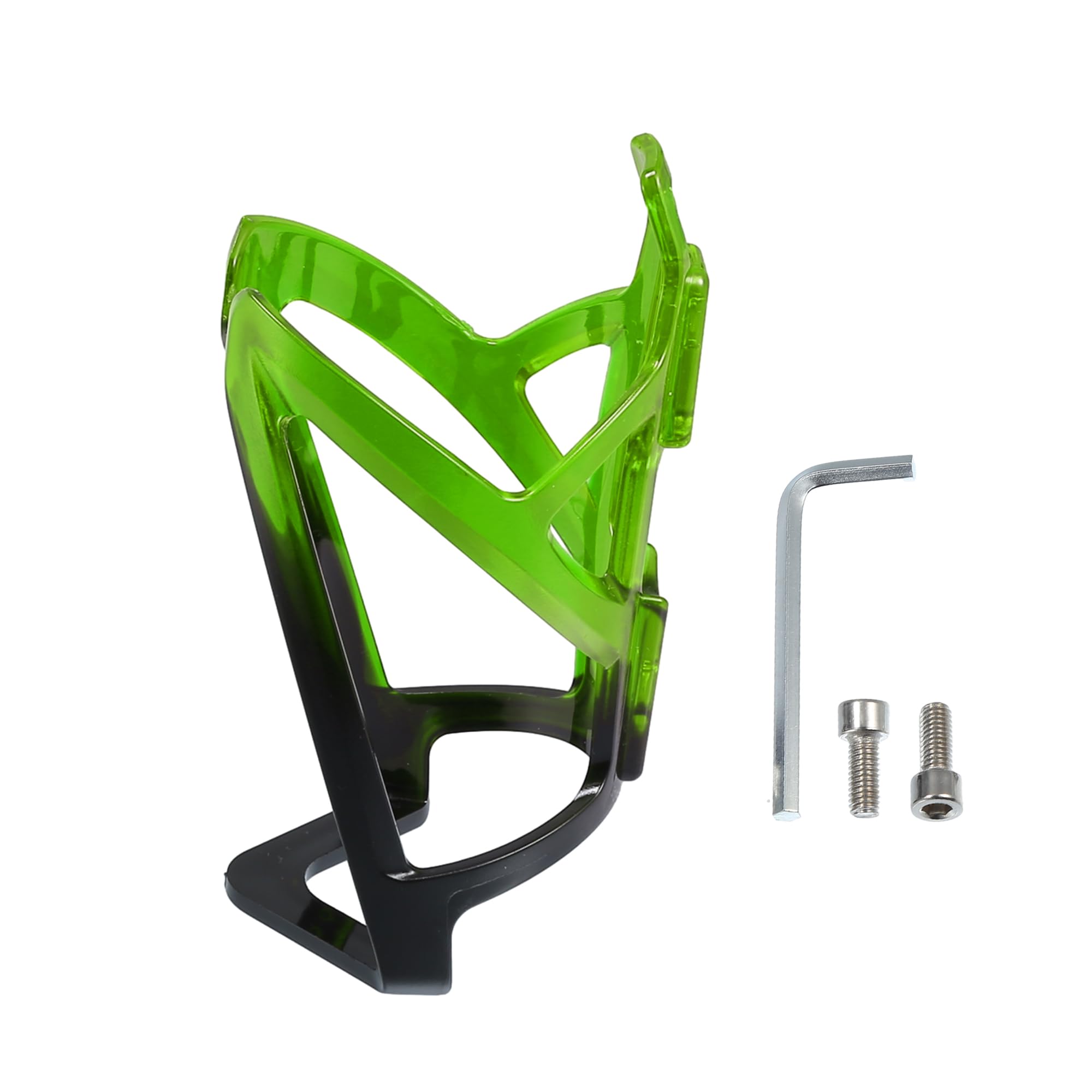 X AUTOHAUX 1 Set Bike Water Bottle Cage Holder w/Screws and Wrench Black Green