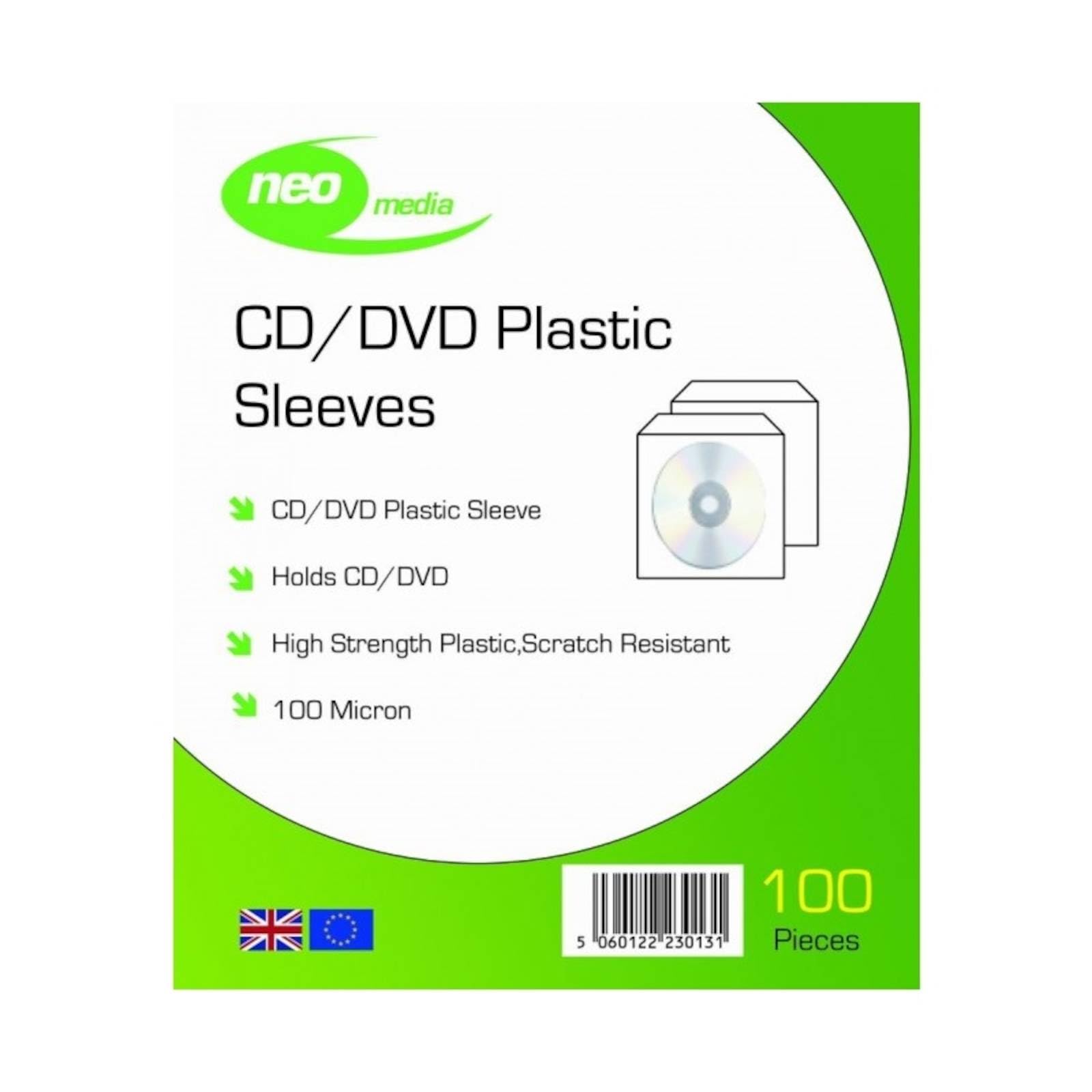 Neo Media 100 m Plastic Sleeves (Pack of 100)