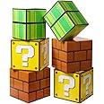 SUYEPER 6PCS Big Party Boxes For Birthday Party Question Boxes Brick Boxes Pipe Boxes For Party Game Party Favor Props Boxes (11.8 x 11.8 Inch)