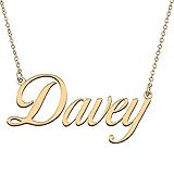 HUAN XUN Customized Custom Simple Any Name Necklace